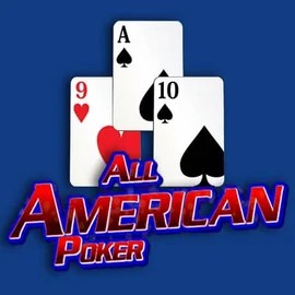 All American Poker slot visual from RTG (Reel Time Gaming) available on slotrushapp.com
