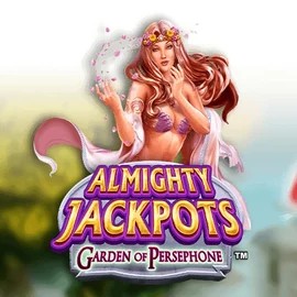 Almighty Jackpots: Garden of Persephone logo by Novomatic at Slotrush Casino