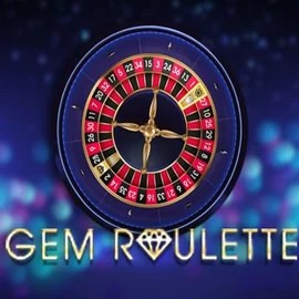 Gem Roulette slot logo by iSoftBet at Slotrush Casino